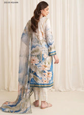 Prints By Zarif Printed Georgette Silk 3 Piece Unstitched Suit ZF24P ZGS-03 ASLAAN